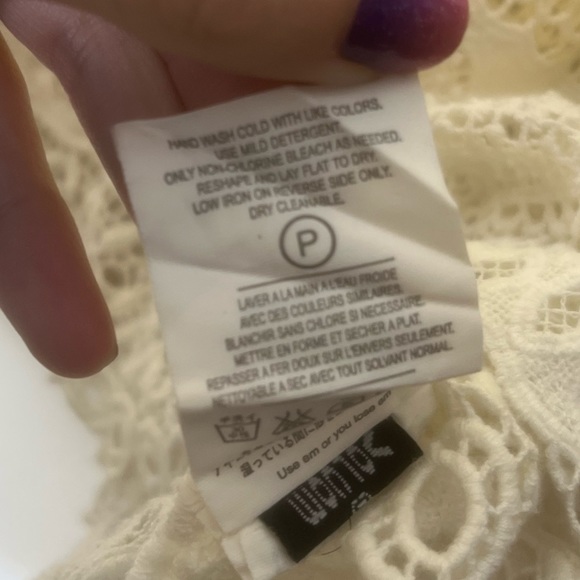 Volcom Yellow Ombré Crochet Tank Top XS - Picture 4 of 5